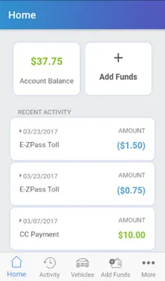 EZ Tolls NJ android App screenshot 4